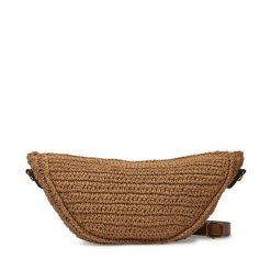 Torebka Pieces. Brązowe listonoszki Pieces, bez wzorów, bez dodatków. Za 119.99 zł.