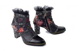 LAURA VITA 0007312 Ledao 35 noir, botki damskie. Czarne botki LAURA VITA, bez wzorów, ze skóry, bez obcasa, na obcasie, bez zapięcia. Za 438.08 zł.