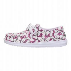 HeyDude Damskie Mokasyny Wendy Hello Kitty Takeover. Mokasyny Hey dude, bez wzorów, z materiału. Za 219.00 zł.