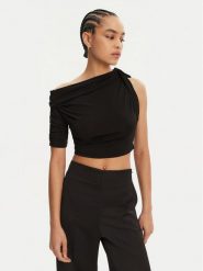 JACQUEMUS Top 241JS158-2032 Czarny Regular Fit. Czarne topy JACQUEMUS, xs, bez wzorów, z bawełny, bez kołnierzyka, bez ramiączek. Za 539.99 zł.
