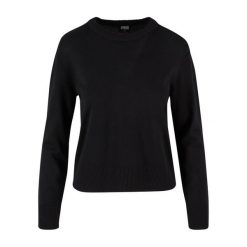 Sweter damski z okrągłym dekoltem Urban Classics. Czarne swetry Urban Classics, na zimę, bez wzorów, z materiału, eleganckie, bez ramiączek. Za 175.50 zł.