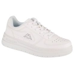 Buty Kappa Bash Dlx 243384-1014 białe. Białe buty treningowe bez wzorów, z gumy, bez zapięcia. Za 235.03 zł.