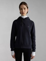 Napapijri Bluza "Nina" w kolorze czarnym rozmiar: XS. Czarne bluzy Napapijri, xs, bez wzorów, z bawełny, z kapturem. Za 101.47 zł.