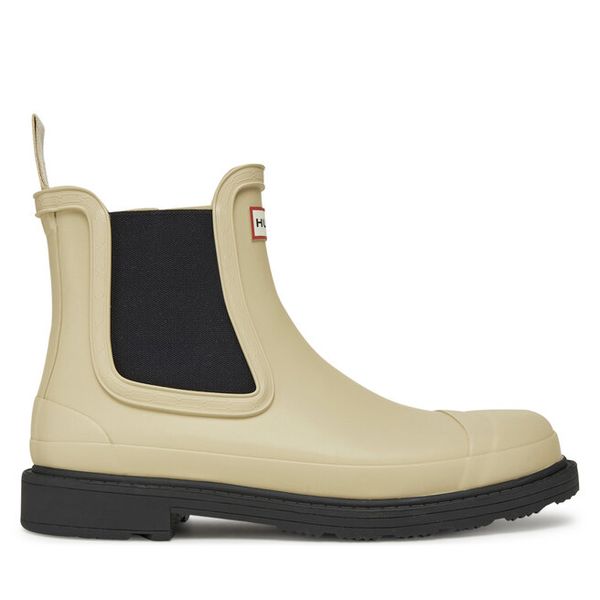 Kalosze Hunter. Brązowe kalosze Hunter, bez wzorów, bez zapięcia. Za 239.99 zł.