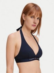 Tommy Hilfiger Góra od bikini UW0UW06358 Granatowy. Niebieskie bikini Tommy Hilfiger, bez wzorów, z syntetyku. Za 189.99 zł.