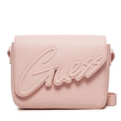 Torebka Guess. Czerwone listonoszki Guess, z aplikacjami, bez dodatków. Za 239.99 zł.