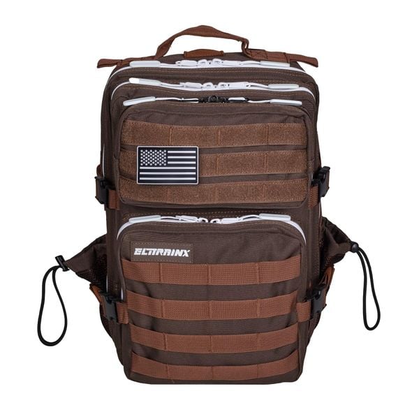Plecak Elitex Training Coffee 25L kabinowy, wodoodporny. Brązowe plecaki ELITEX TRAINING, bez wzorów, bez dodatków. Za 239.99 zł.