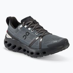 Buty do biegania damskie On Cloudsurfer Trail. Szare buty do biegania On, bez wzorów, z materiału, bez zapięcia, do biegania. Za 629.99 zł.