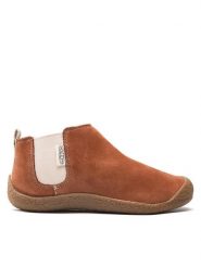 Keen Sztyblety Mosey Chelsea Leather 1026826 Brązowy. Brązowe botki Keen, bez wzorów, z nubiku, bez obcasa, na płaskiej podeszwie, bez zapięcia. Za 289.99 zł.