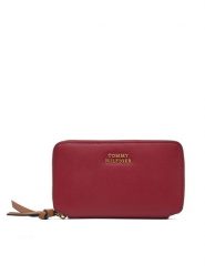 Tommy Hilfiger Portfel Th Leather Med Za Wallet AW0AW18939 Czerwony. Czerwone portfele Tommy Hilfiger, bez wzorów, ze skóry. Za 289.99 zł.