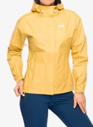 Kurtka przeciwdeszczowa damska Helly Hansen Loke Jacket. Żółte kurtki Helly Hansen, l, bez wzorów, z materiału, bez kaptura. Za 424.15 zł.