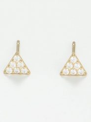 OR ÉCLAT Złote kolczyki-wkrętki "Aria" z kryształami rozmiar: onesize. Żółte kolczyki Or Éclat, z cyrkonią, złote. Za 220.12 zł.