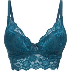 Biustonosz usztywniany bonprix niebieskozielony morski. Biustonosze marki bonprix. Za 32.99 zł.