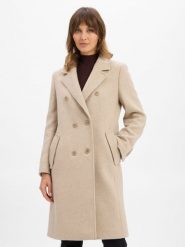 Drykorn wełniany płaszcz - Bramcote Kobiety Wełna beżowy, 38. Brązowe płaszcze DRYKORN, bez wzorów, z wełny, eleganckie, bez kaptura. Za 1,199.95 zł.