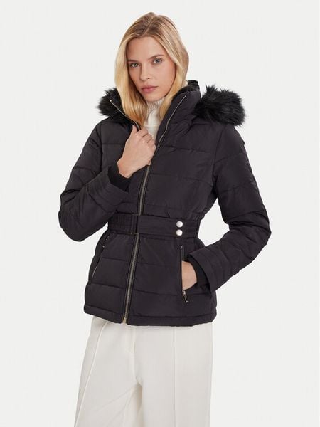 Morgan Kurtka puchowa 252-GAMONI Czarny Slim Fit. Czarne kurtki Morgan, bez wzorów, z puchu, bez kaptura. Za 769.99 zł.