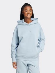 Adidas Bluza w kolorze błękitnym rozmiar: XL. Niebieskie bluzy adidas, xl, bez wzorów, z bawełny, bez ramiączek, z kapturem. Za 200.95 zł.