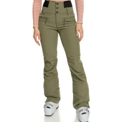 Spodnie narciarskie damskie Roxy Rising High Shell Snow. Zielone spodnie narciarskie Roxy, bez wzorów, z elastanu, narciarskie. Za 522.00 zł.