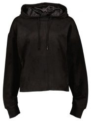 Guess Bluza w kolorze czarnym rozmiar: XS. Czarne bluzy Guess, xs, z aplikacjami, bez ramiączek, z kapturem. Za 96.60 zł.