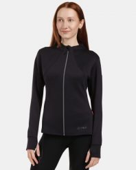 Damska bluza sportowa bez kaptura Kilpi LAJEN-W. Czarne bluzy bez kaptura Kilpi, bez wzorów, z materiału, bez kaptura, do biegania. Za 473.69 zł.