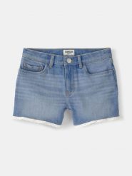 OshKosh Szorty dżinsowe w kolorze niebieskim rozmiar: 128/134. Niebieskie szorty OshKosh, bez wzorów, klasyczne. Za 96.37 zł.