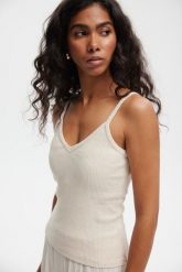 TOP CAMI PIASKOWY M - Flawless. Topy Flawless, m, bez wzorów, z bawełny, klasyczne, bez kołnierzyka, bez ramiączek. Za 199.00 zł.