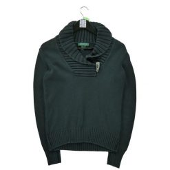 Damski sweter w kolorze granatowym. Niebieskie swetry Ralph Lauren, s, bez wzorów, z dzianiny, eleganckie, bez ramiączek. Za 59.60 zł.