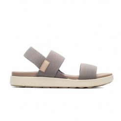 Buty do chodzenia damskie Keen Elle Backstrap. Brązowe buty trekkingowe Keen, z materiału, bez zapięcia. Za 331.00 zł.
