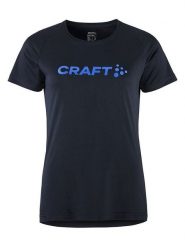 Craft Koszulka sportowa "Core Essence" w kolorze granatowym rozmiar: XS. Niebieskie t-shirty sportowe Craft, xs, bez wzorów, bez ramiączek, outdoorowe. Za 43.99 zł.