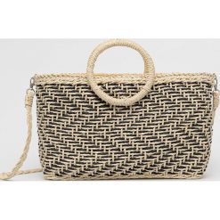 Answear Lab kosz plażowy kolor beżowy. Brązowe torebki klasyczne Answear Lab, bez wzorów, na ramię, bez dodatków. Za 179.99 zł.