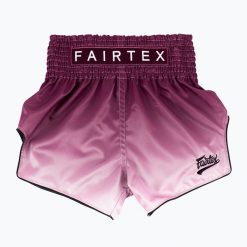 Spodenki treningowe Fairtex Muay Thai Shorts BS1904 "Fade". Czerwone szorty sportowe FAIRTEX, bez wzorów, z materiału, na fitness i siłownię. Za 299.99 zł.