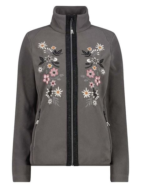 CMP Kurtka polarowa w kolorze antracytowym rozmiar: 38. Czarne kurtki CMP, bez wzorów, z materiału, bez kaptura. Za 213.69 zł.