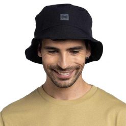 Czapka Z Daszkiem Z Logo Adventure. Czarne czapki z daszkiem Buff, bez wzorów, z elastanu. Za 228.99 zł.