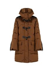 Pinko Parka "Rocky 1" | 1G16AY Y75R | Kobieta | Brązowy. Brązowe płaszcze Pinko, s, bez wzorów, z materiału, eleganckie, z kapturem. W wyprzedaży za 849.00 zł.