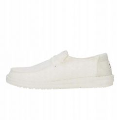HeyDude Damskie Mokasyny Wendy Eyelet Lace. Białe mokasyny Hey dude, bez wzorów, z materiału. Za 199.00 zł.