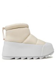 United Nude Botki Polar Bootie II 10778798125 Beżowy. Brązowe botki United Nude, bez wzorów, z materiału, bez obcasa, na koturnie, bez zapięcia. Za 799.99 zł.