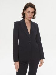 Weekend Max Mara Marynarka Rosetta 2415911021 Granatowy Regular Fit. Niebieskie marynarki i żakiety Weekend Max Mara, l, bez wzorów, z bawełny, bez ramiączek. Za 779.99 zł.