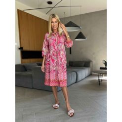 Sukienka New Delhi Pink. Różowe sukienki ClothStore, bez wzorów, z wiskozy, bez kołnierzyka, bez ramiączek. Za 159.00 zł.