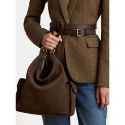Torebka LAUREN RALPH LAUREN. Brązowe torebki klasyczne Lauren Ralph Lauren, bez wzorów, klasyczne, bez dodatków. Za 2,399.00 zł.