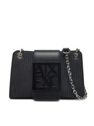 Armani Exchange Torebka XW000281 AF13673 UC001 Czarny. Czarne kopertówki Armani Exchange, bez wzorów, ze skóry, wizytowe, bez dodatków. Za 589.99 zł.