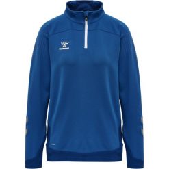 Damska bluza dresowa half zip Hummel Lead. Niebieskie bluzy Hummel, m, bez wzorów, z dresówki, bez kaptura, do piłki nożnej. W wyprzedaży za 161.50 zł.