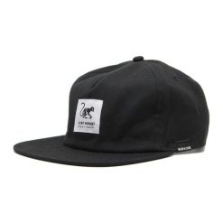 Czapka Trucker - Płaski daszek - Bawełna organiczna (Czarny). Czarne czapki z daszkiem SURF MONKEY, bez wzorów, z bawełny, sportowe. Za 139.95 zł.