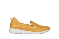 Mokasyny Bayla-161 161 711 Yellow 161359, Żółty, Skóra naturalna - 36. Żółte mokasyny Bayla, bez wzorów, z materiału. W wyprzedaży za 134.10 zł.