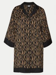 DKNY Koszula nocna YI00017 Brązowy Regular Fit. Brązowe koszule nocne DKNY, s, bez wzorów, z syntetyku, bez ramiączek. Za 419.99 zł.