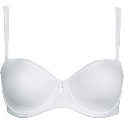 Biustonosz "bardotka" bonprix biały. Biustonosze marki bonprix. Za 59.99 zł.