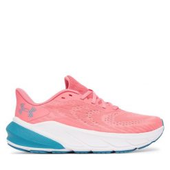 Buty do biegania Under Armour. Czerwone buty do biegania Under Armour, bez wzorów, bez zapięcia, do biegania. Za 399.99 zł.