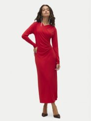Vero Moda Sukienka koktajlowa Rasmine 10317033 Czerwony Slim Fit. Czerwone sukienki Vero Moda, m, bez wzorów, z syntetyku, wizytowe, bez kołnierzyka, bez ramiączek. Za 109.99 zł.