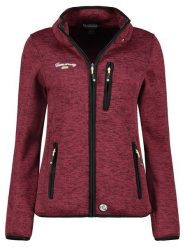 Geographical Norway Kurtka polarowa "Teden" w kolorze bordowym rozmiar: M. Czerwone kurtki Geographical Norway, m, bez wzorów, z polaru, bez kaptura. Za 178.79 zł.