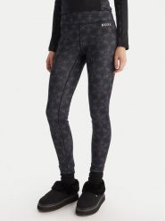 Roxy Bielizna termoaktywna dolna Daybreak Brushed ERJLW03056 Czarny Slim Fit. Czarna bielizna termoaktywna damska Roxy, bez wzorów, z syntetyku, bez ramiączek, narciarskie. Za 299.99 zł.
