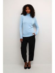 Kaffe Golf "Astrid" w kolorze błękitnym rozmiar: S. Niebieskie swetry Kaffe, s, bez wzorów, bez ramiączek. Za 78.28 zł.