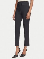 Elisabetta Franchi Spodnie materiałowe PA-195-66E2-V320 Czarny Slim Fit. Czarne spodnie materiałowe Elisabetta Franchi, bez wzorów, z materiału. Za 1,369.00 zł.